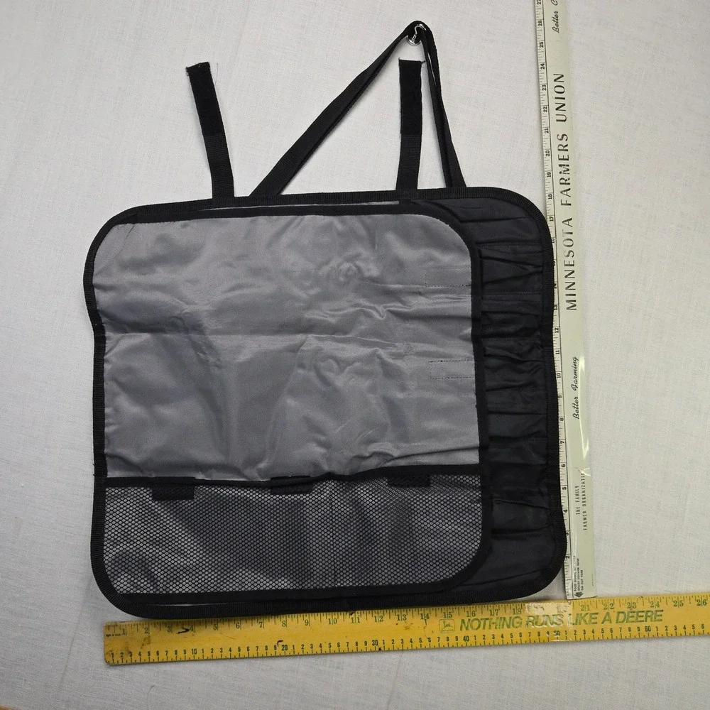 Mercer Chef Knife Roll Bag Culinary Case Paint Stains Blk Shoulder Strap Pockets